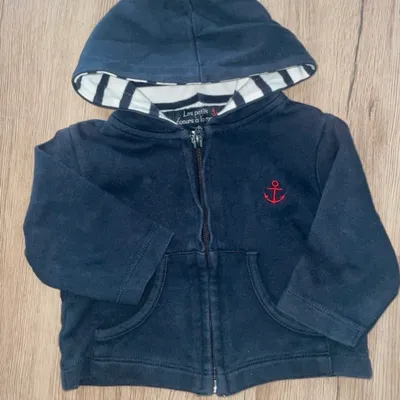 Veste 3 mois les petits cœurs à la mer 